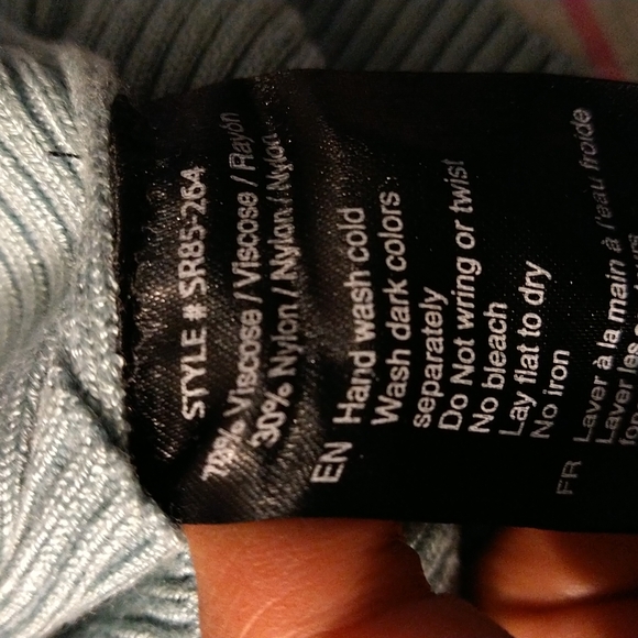 Size S blue long sleeve revamped sweatshirt - Picture 12 of 13